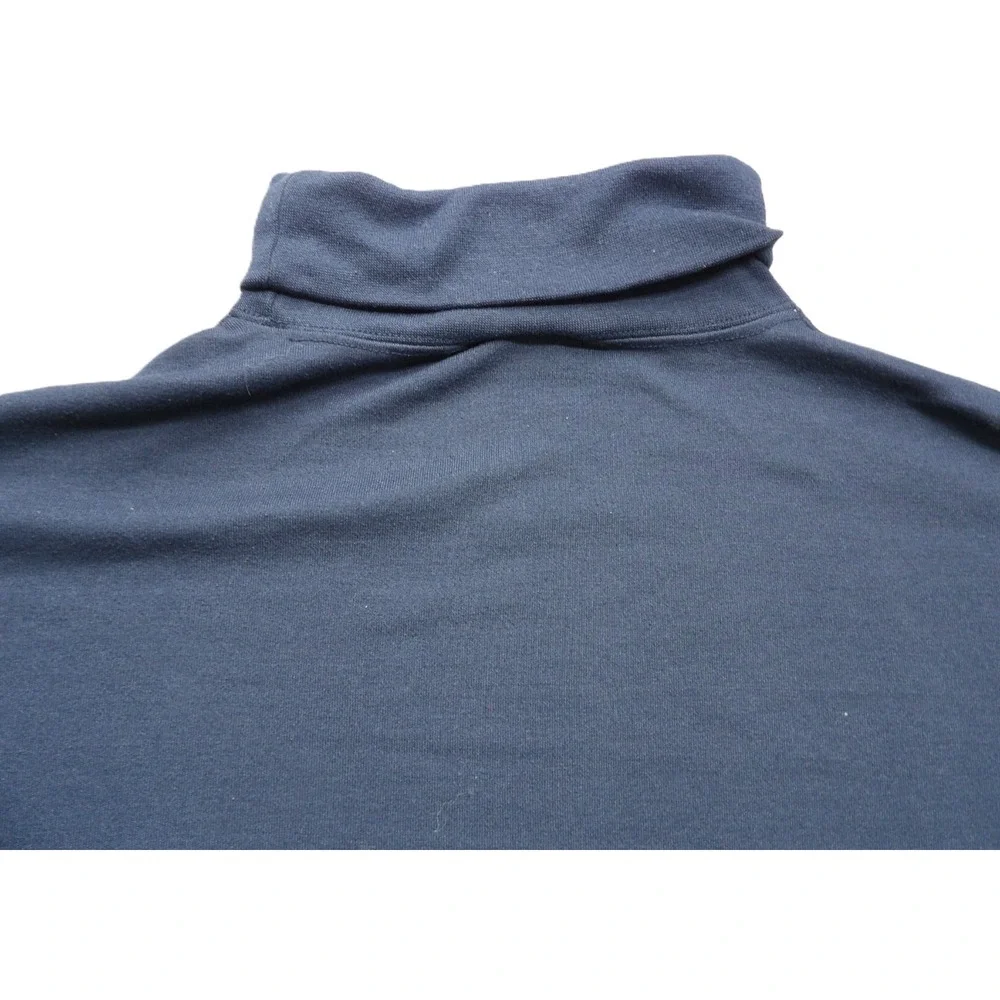 VTG 90s The North Face Turtleneck Base Layer Shirt XL Navy Blue Polyester USA LS